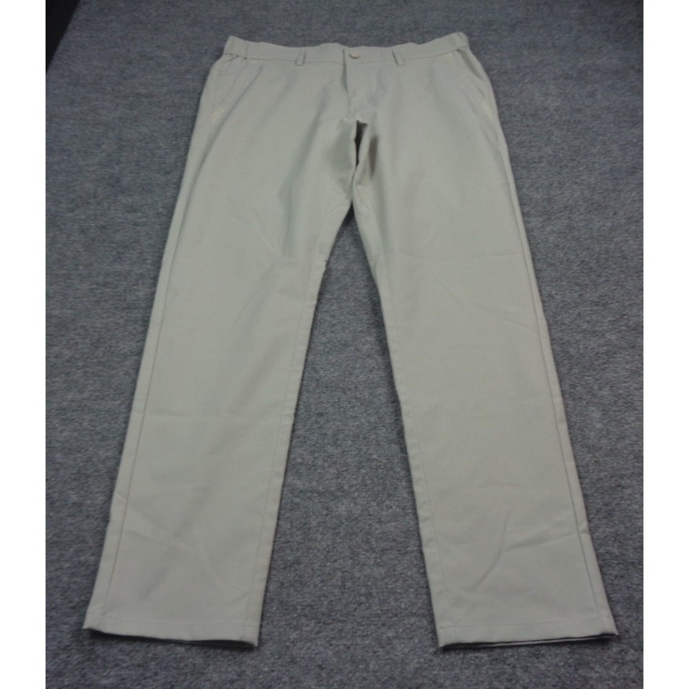 Jack Archer Jetsetter Pants Mens 33x30 Ivory Athletic Fit Stretch Tech